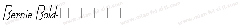 Bernie Bold字体转换